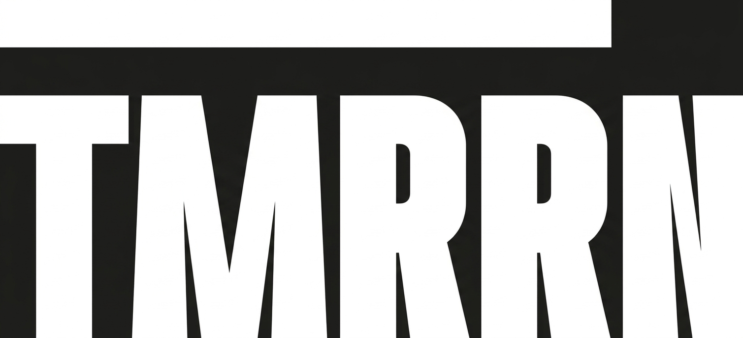 tmrrn logo in white